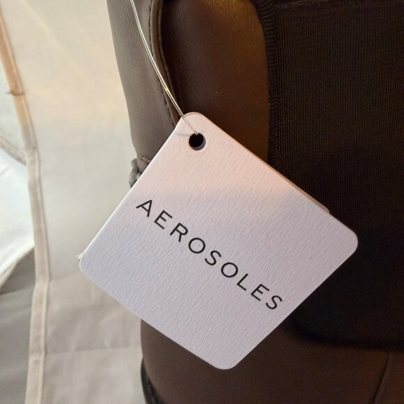 Aerosoles Tropea Women's Brown Faux Leather Ankle Boots Women Size 10 NEW - Picture 6 of 7